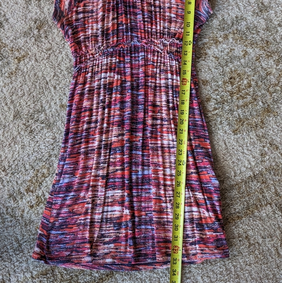 Daisy Fuentes Women's Mini Dress Size Small Multicolor Short Sleeve Pullover - Picture 5 of 9